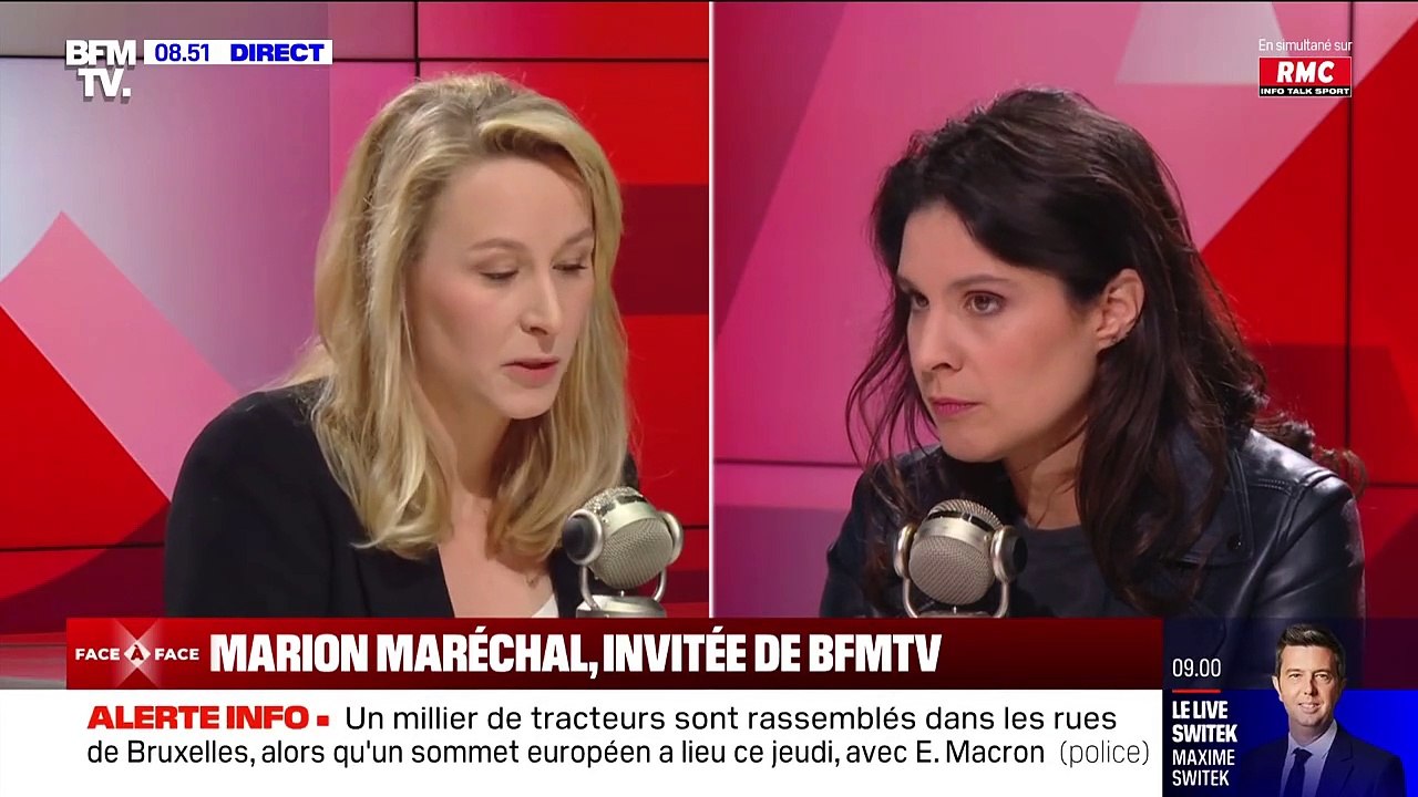 Grosses tensions entre Apolline de Malherbe et Marion Maréchal sur
