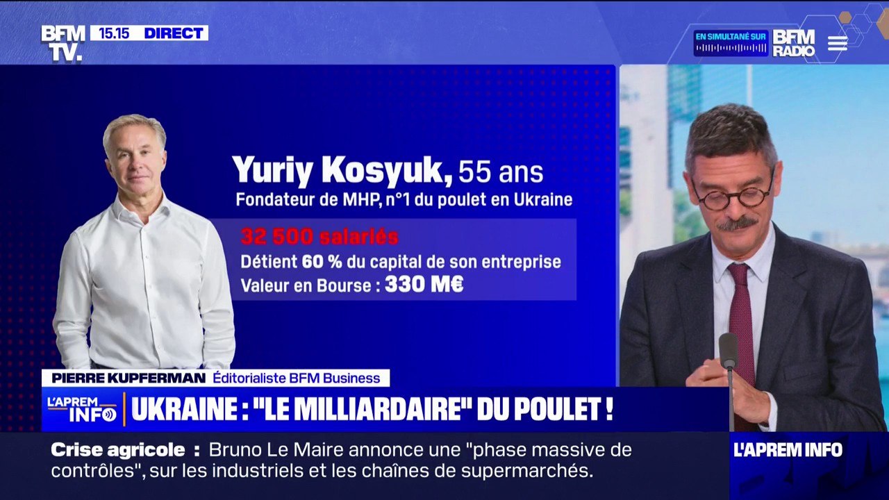 Qui achète les poulets de MHP, l'entreprise du roi du poulet ukrainien Yuriy Kosyuk, ciblé par Emmanuel Macron?