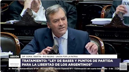 La dura crítica de Soria a Milei