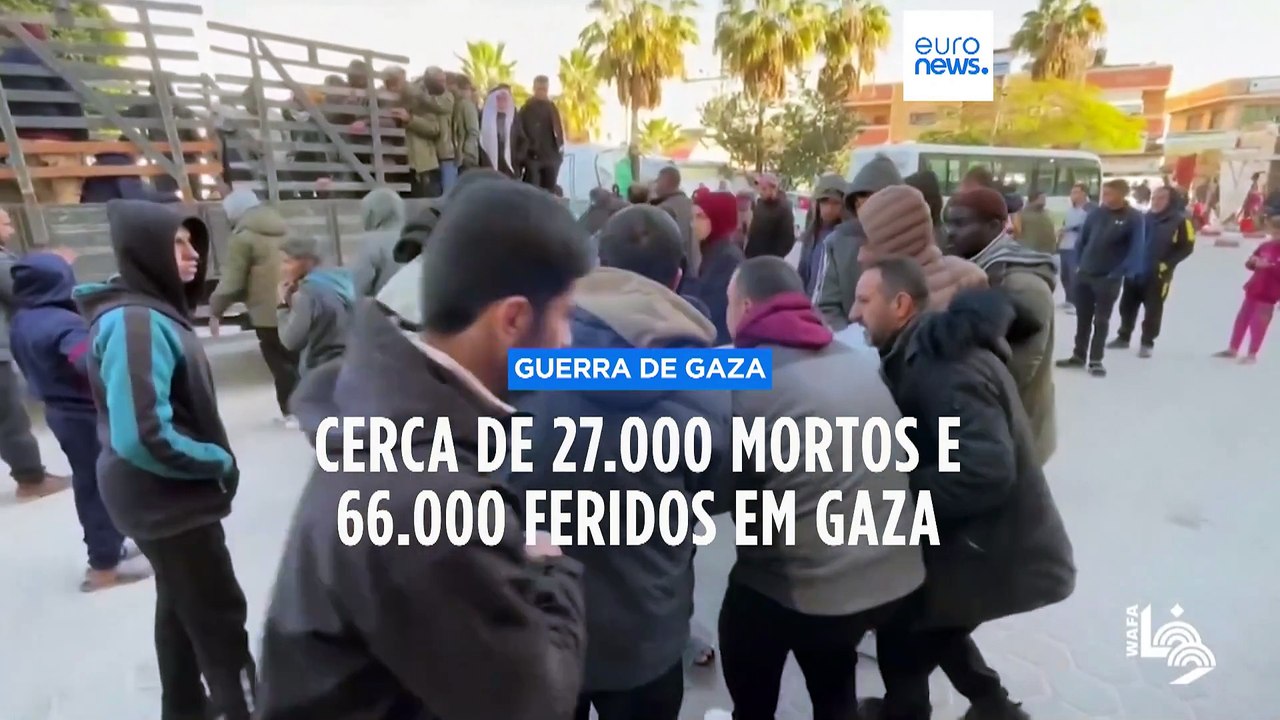 Guerra em Gaza: quase 27.000 mortos e 66.000 feridos