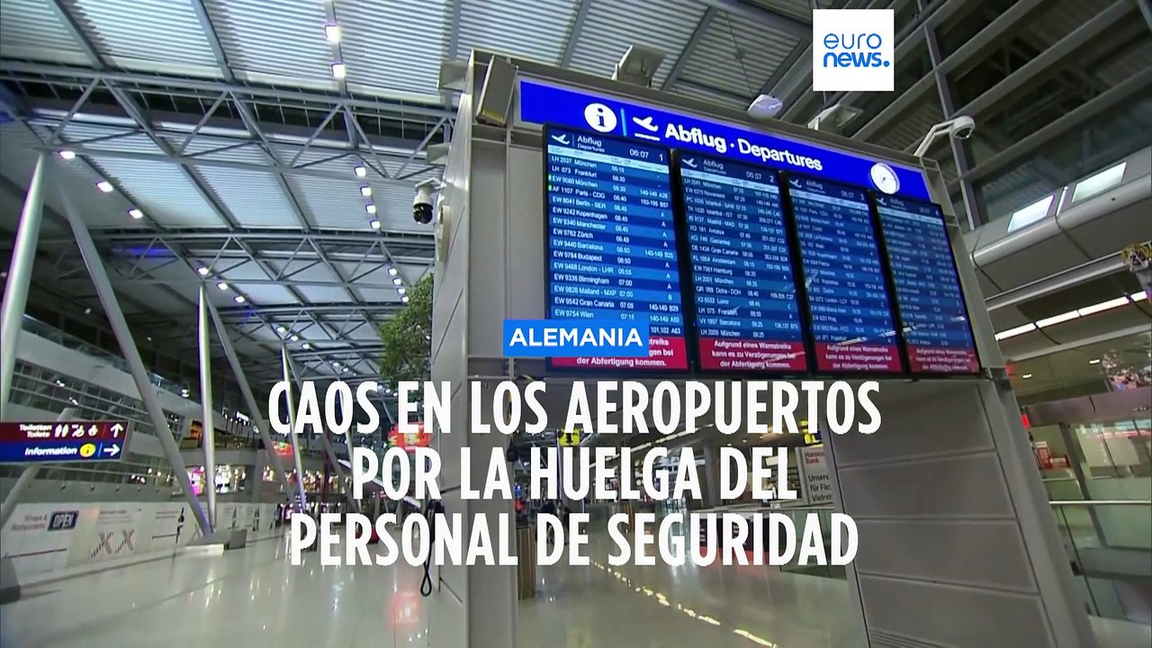 Caos En Los Aeropuertos Alemanes Por La Huelga De Trabajadores De