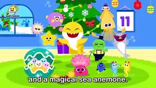52.12 Days of Christmas - Learn Numbers - Best Carols for kids - 15-Minute Learning with Baby Shark