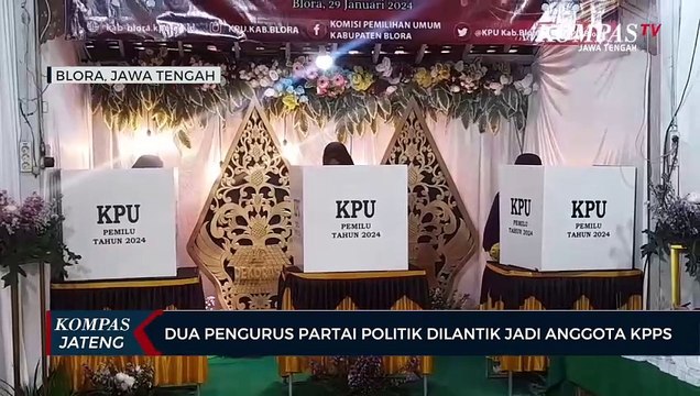 Dua Pengurus Partai Politik Dilantik Jadi Anggota KPPS