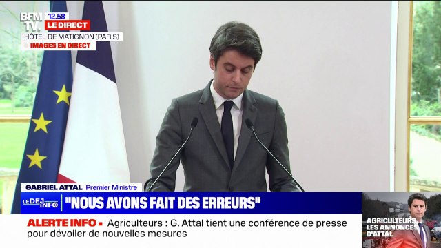 Crise agricole: Nous inscrirons l'objectif de souveraineté dans la loi , annonce Gabriel Attal
