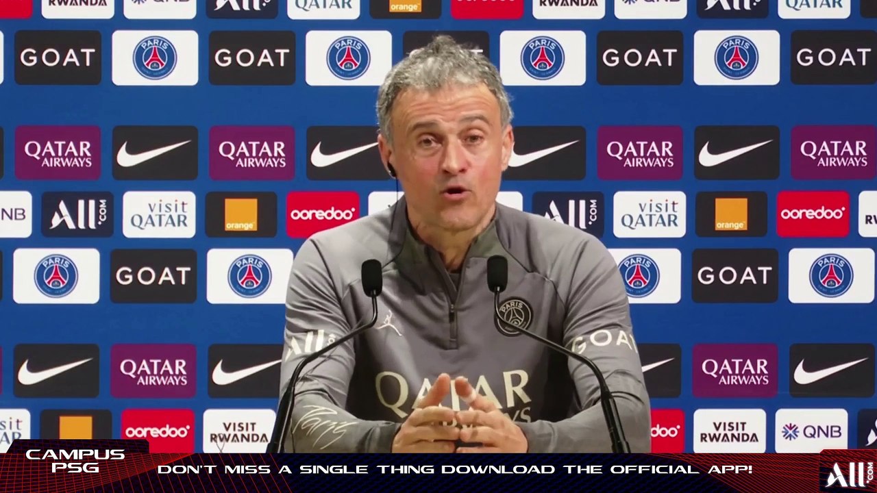 Replay: RC Strasbourg - Paris Saint-Germain : la conf de presse de Luis Enrique