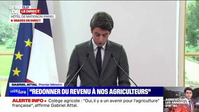 Gabriel Attal veut adopter rapidement la proposition de loi sur les troubles du voisinage pour protéger les agriculteurs contre les recours abusifs