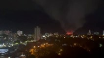 Incêndio no Barro Durofoi avistado de longe por moradores de outros bairros