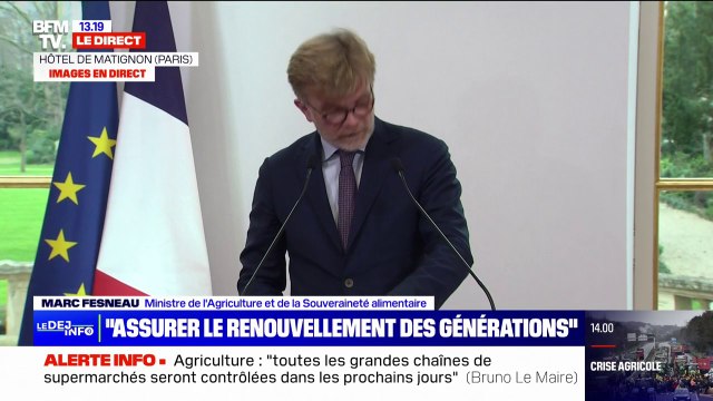 Crise agricole: Marc Fesneau annonce débloquer 2 milliards d'euros pour faciliter l'accès aux prêts