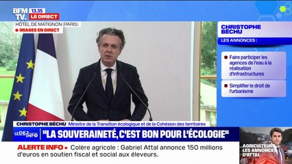 Christophe Béchu dénonce les attaques "minoritaires qui ont visé des agences de l'Office français de la biodiversité"