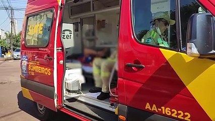 Motociclista fica ferido após acidente no Ciro Nardi