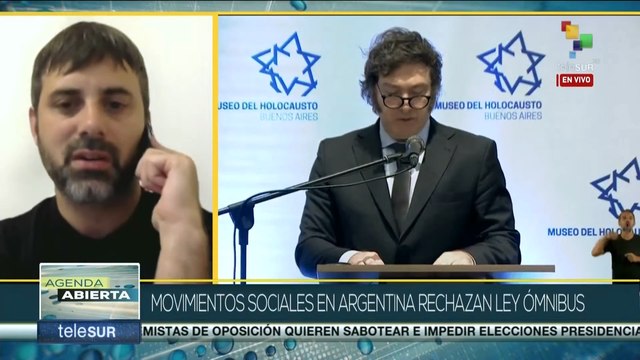 “Todas las políticas económicas que está llevando adelante Javier Milei son para beneficiar a los grandes empresarios”