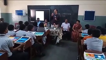 पर्यावरण संरक्षण की भावना को विद्यार्थियों ने चित्रों में उकेरा