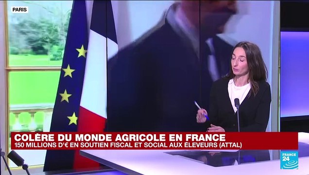 Prise de parole de Gabriel Attal : 150 millions d'euros en soutien fiscal et social aux éleveurs mais un calendrier flou