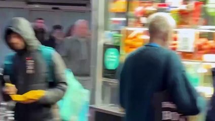 Eating people food prank - holding phone prank - taking people shopping prank