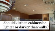 Should Kitchen Cabinets Be Lighter Or Darker Than Walls?