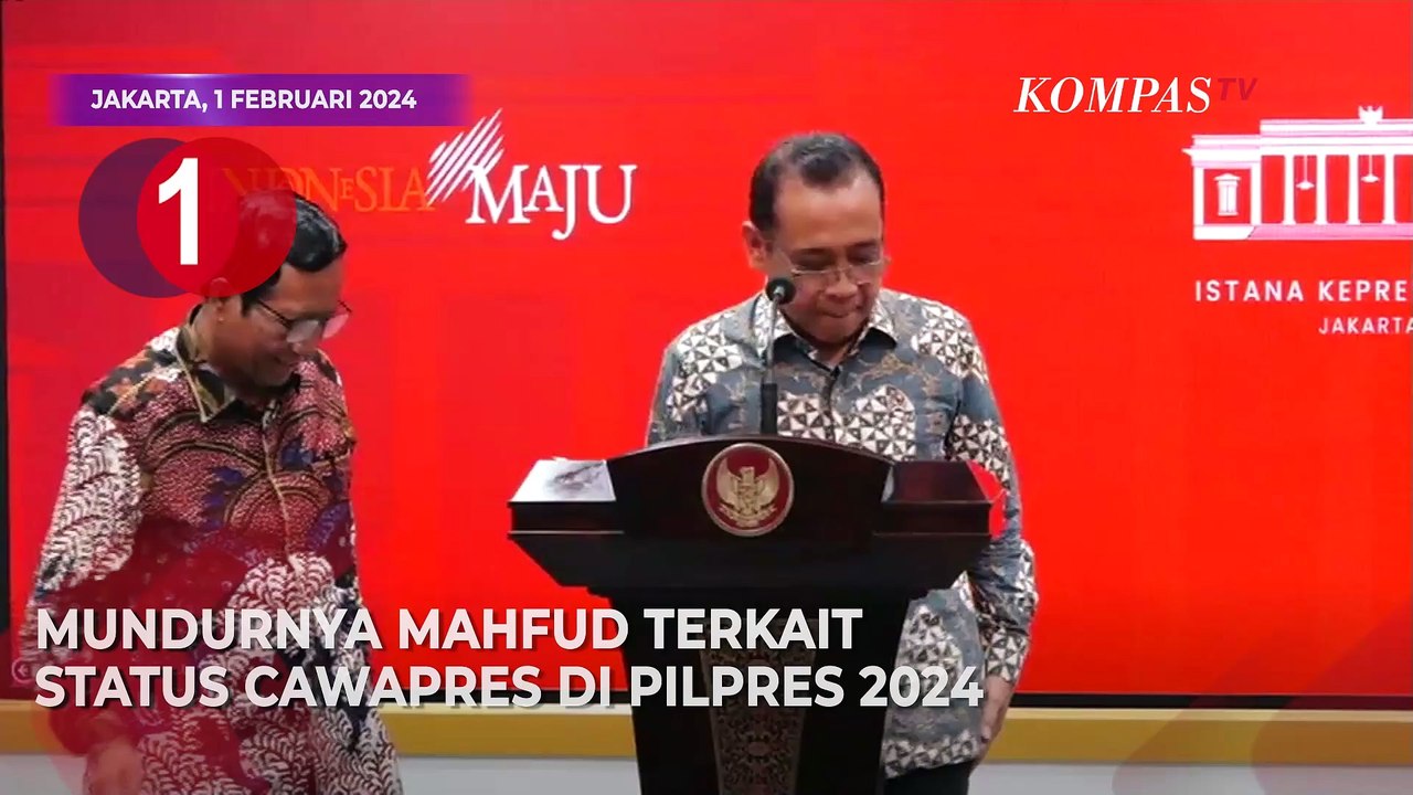 [TOP 3 NEWS] Mahfud Pamit Jokowi, Akadmisi UGM dan UII Kritik Jokowi, Kampanye Tiga Capres