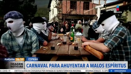 Españoles ahuyentan a los malos espíritus con el Carnaval de Ituren