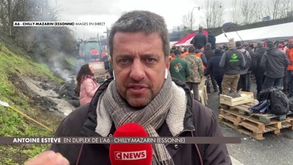 Chilly-Mazarin : le barrage est maintenu sur l'autoroute A6