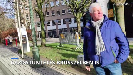 Az EU zöldpolitikája ellen tiltakozó gazdák tüntettek Brüsszelben