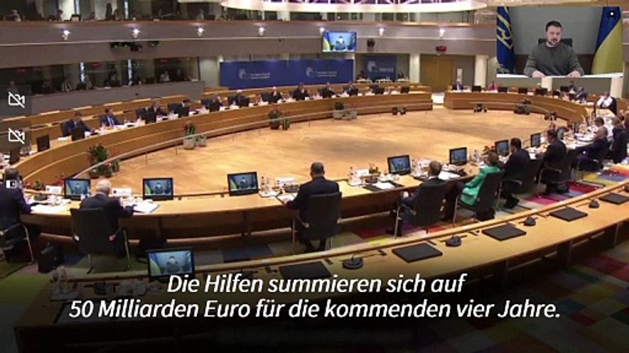Selenskyj dankt EU für Finanzhilfen: 'Ein klares Zeichen'