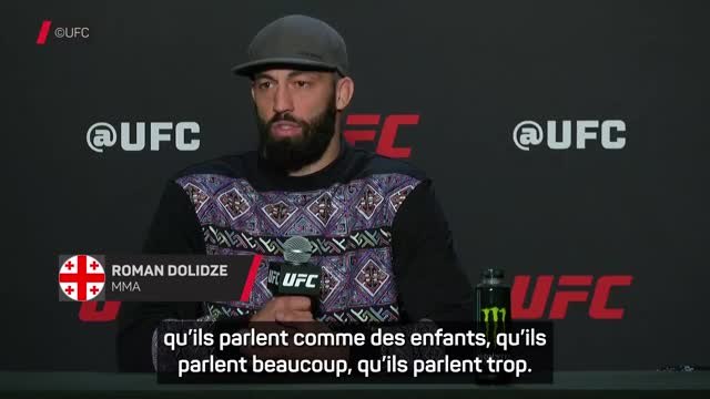UFC Vegas 85 - Dolidze : “Ces gars parlent comme des enfants, agissent comme des enfants”