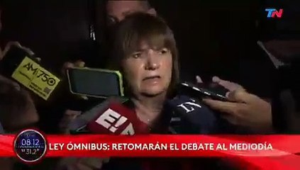 Bullrich justificó el accionar de la policía en el Congreso: "Se actuó de acuerdo al Protocolo"