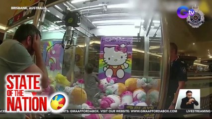 Batang lalaki, na-trap sa loob ng claw machine | SONA