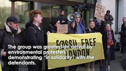 Greta Thunberg appears in court on public order charge