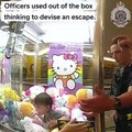 Watch as Australian police rescue boy, 3, trapped in claw machine in Queesland