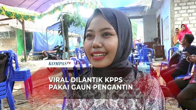 Viral, Wanita Ini Usai Akad Nikah Langsung Dilantik Jadi Anggota KPPS