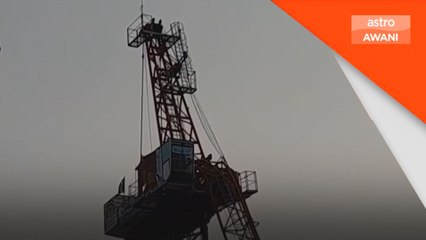 Beberapa pekerja cedera kren tumbang di Bangkok