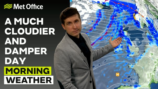 Met Office Morning Weather Forecast 02/01/24 - Cloudy with outbreaks of drizzly rain