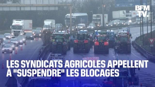 Les Jeunes agriculteurs et la FNSEA appellent à suspendre les blocages à la suite des annonces du gouvernement