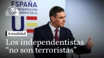 VÍDEO | Pedro Sánchez, tajante sobre la amnistía a los independentistas: 