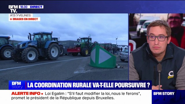 Ce sont les politiques qui se raccrochent à nous : Édouard Legras (Coordination rurale du Loir-et-Cher) réagit aux soupçons d'accointances entre son syndicat et le Rassemblement national