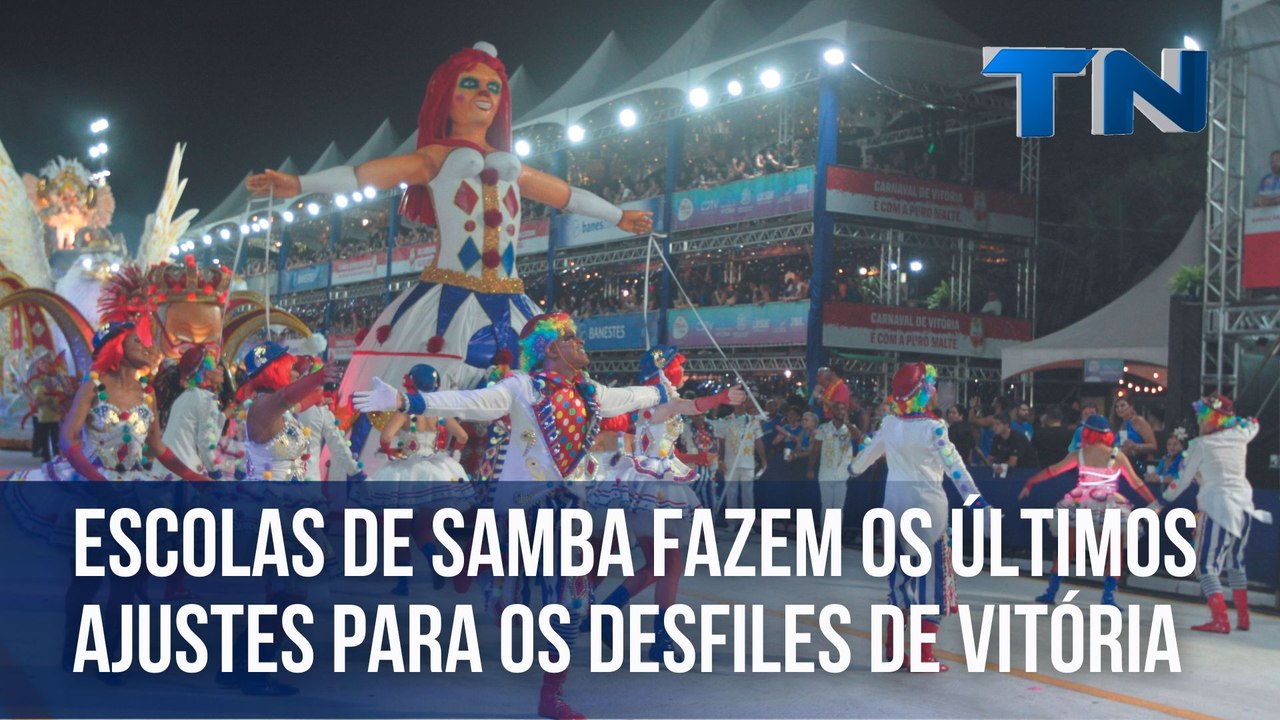 Escolas de samba fazem os últimos ajustes para...
