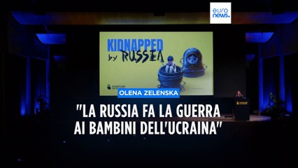 Ucraina, first lady Zelenska: "La Russia fa la guerra ai bambini"
