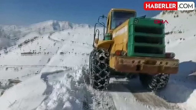 Batman'ın Sason ilçesinde 8 köy ve 24 mezra yolu kar nedeniyle ulaşıma kapandı