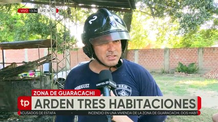 Un incendio consumió una casa en la zona de Guaracachi en la capital cruceña