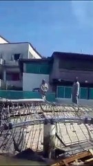 Acidente na obra da orla de São Pedro