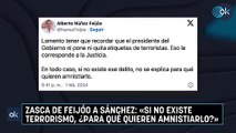 Zasca de Feijóo a Sánchez: «Si no existe terrorismo, ¿para qué quieren amnistiarlo?»