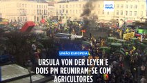 Após protesto, agricultores reuniram-se com alguns líderes da UE