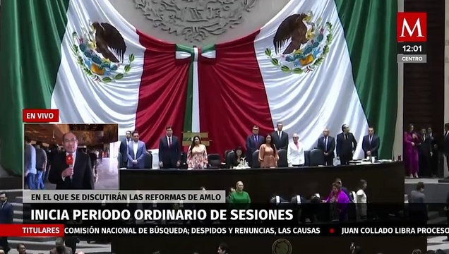 Inicia periodo ordinario de sesiones en San Lázaro en el que se discutirán reformas de AMLO