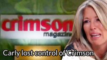 GH Shocking Spoilers The conflict with Drew causes Carly to make a mistake, lose control of Crimson