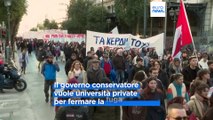 Grecia, proteste ad Atene contro la proposta di autorizzare università private