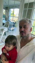 David Carreira com o filho Lucas