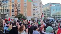 Belçika'nın başkenti Brüksel'de Filistin'e destek gösterisi!