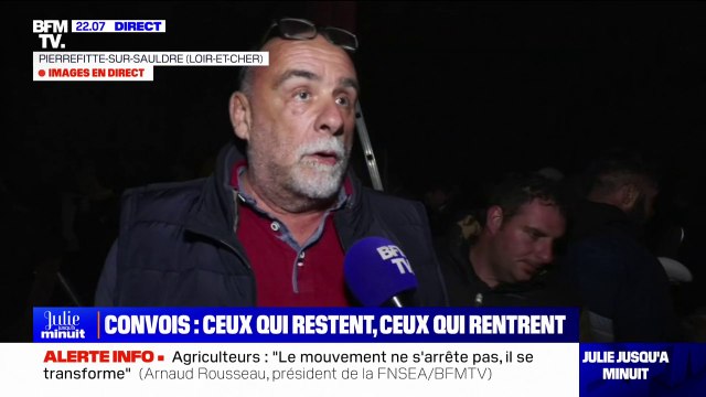 Serge Bousquet-Cassagne (président de la Chambre d'agriculture du Lot-et-Garonne) évoque un retour sans regret sur ses terres, après avoir réussi à entrer dans Rungis