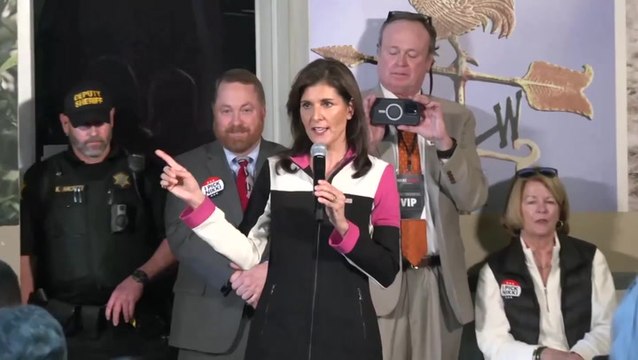 Nikki Haley campaign event in South Carolina interrupted by pro-Palestine protesters