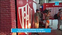 La previa de Estudiantes vs Unión: el Pincha arribó al Estadio 15 de abril